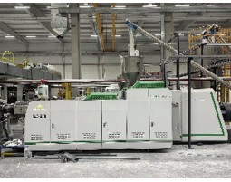 110超級錐雙（shuāng）SPC石（shí）塑地板生產線（同步對花）